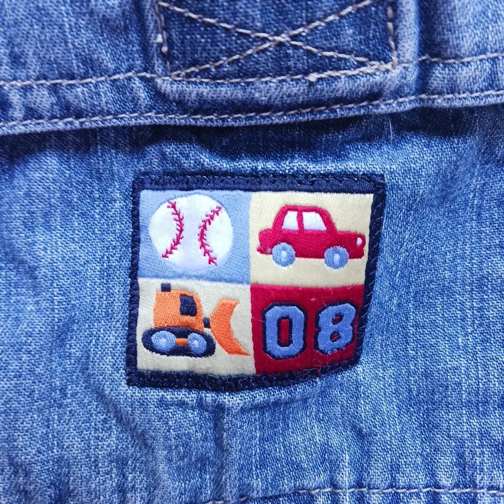 Carter's Baby Boy Baseball Jean Shorts 3 Month